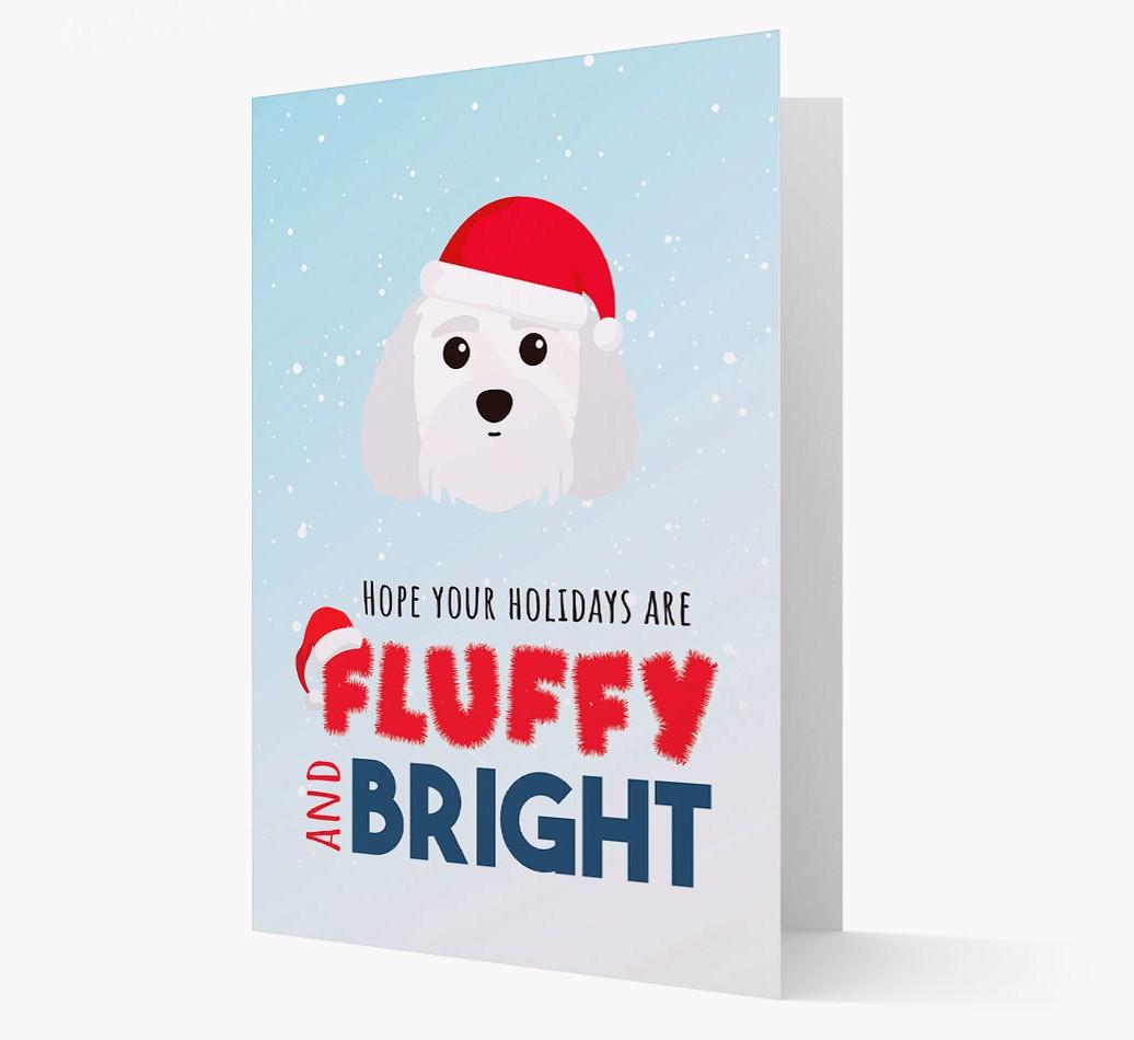 'Fluffy and Bright' - Personalized {breedFullName} Christmas Card