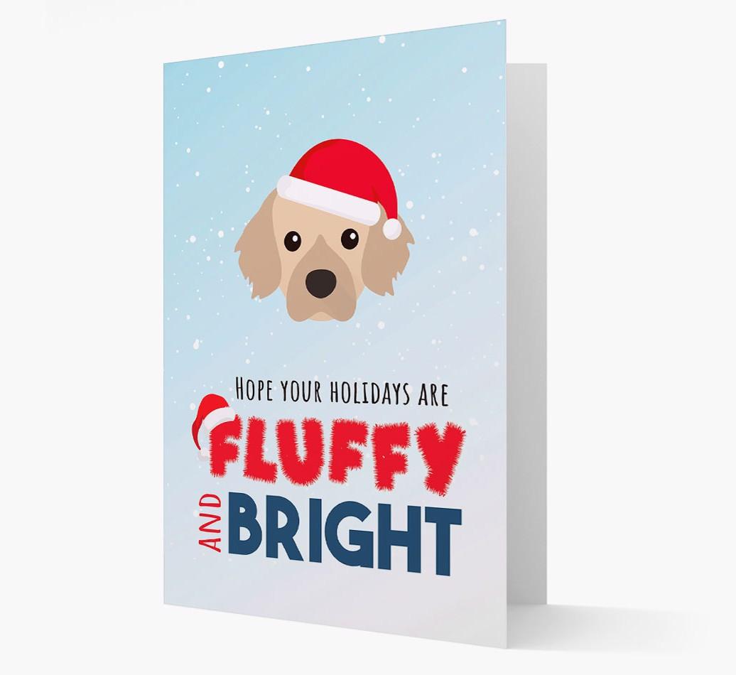 'Fluffy and Bright' - Personalized {breedFullName} Christmas Card