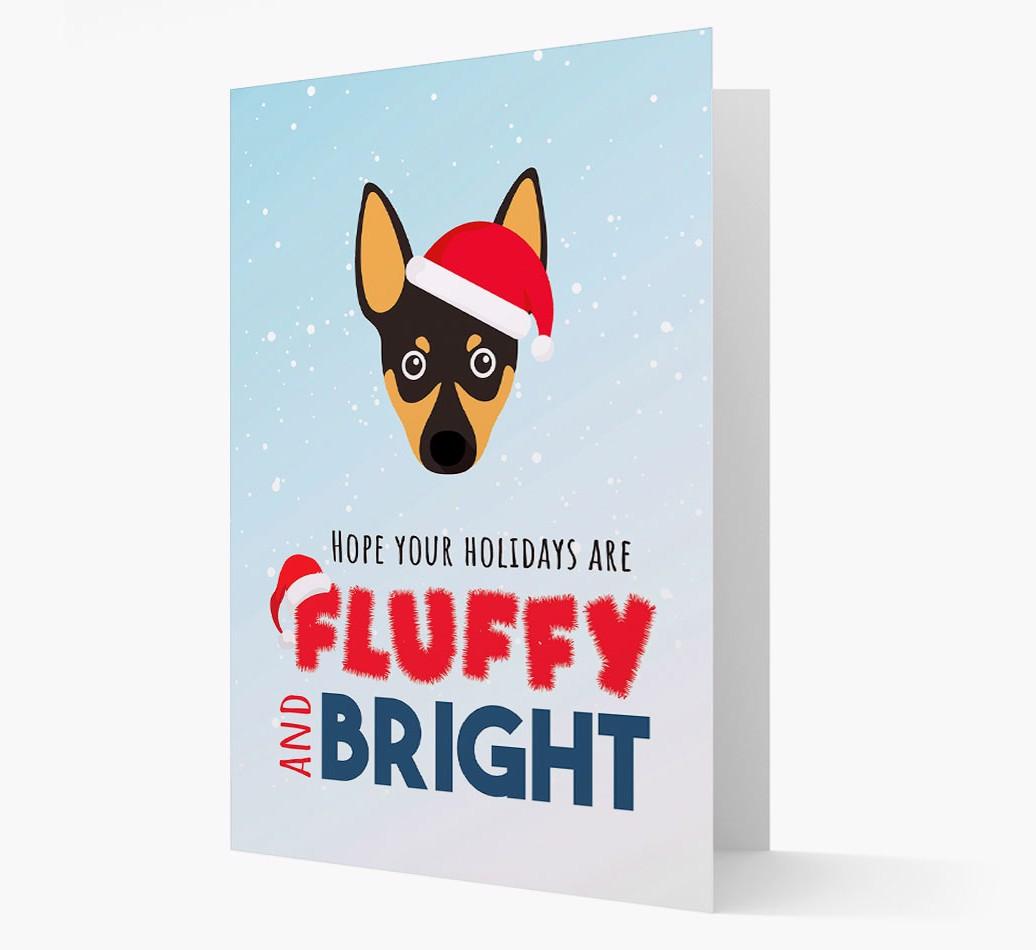 'Fluffy and Bright' - Personalized {breedFullName} Christmas Card