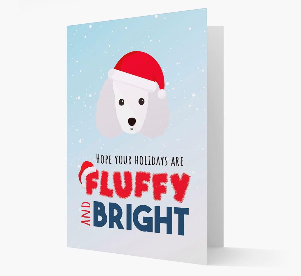 'Fluffy and Bright' - Personalized {breedFullName} Christmas Card