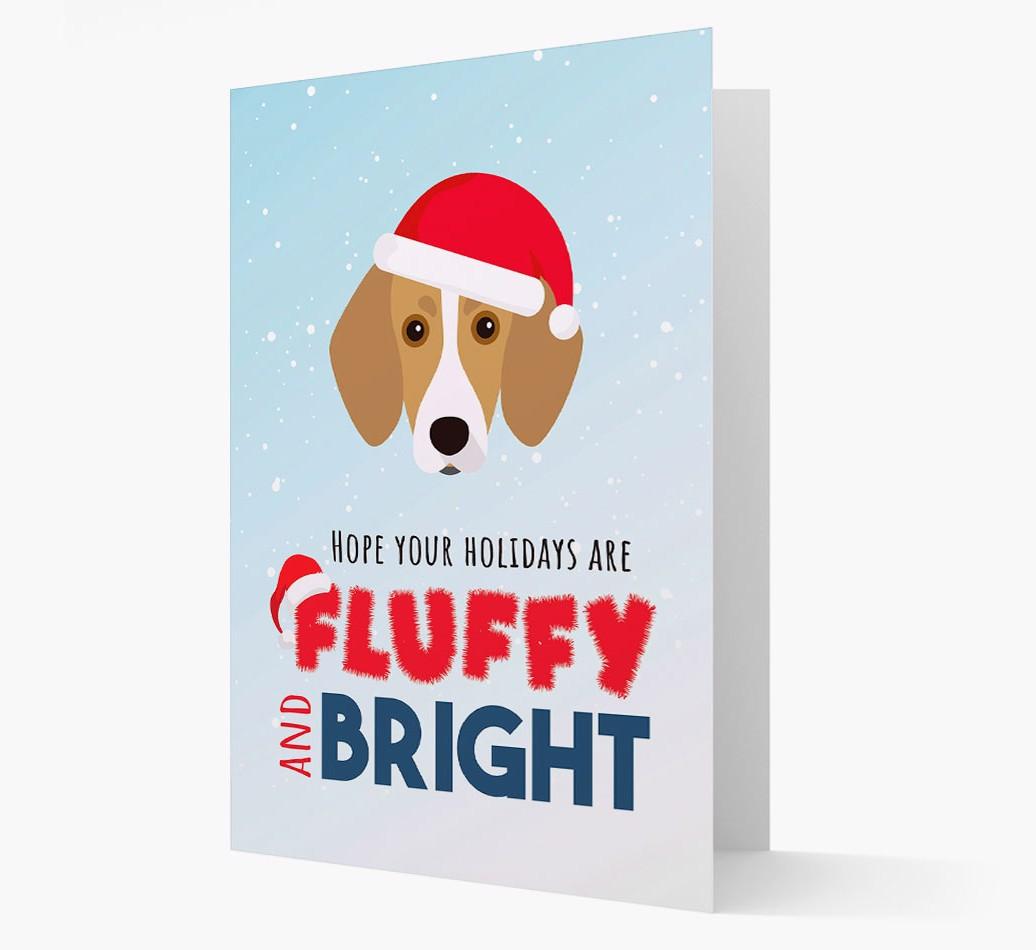 'Fluffy and Bright' - Personalized {breedFullName} Christmas Card