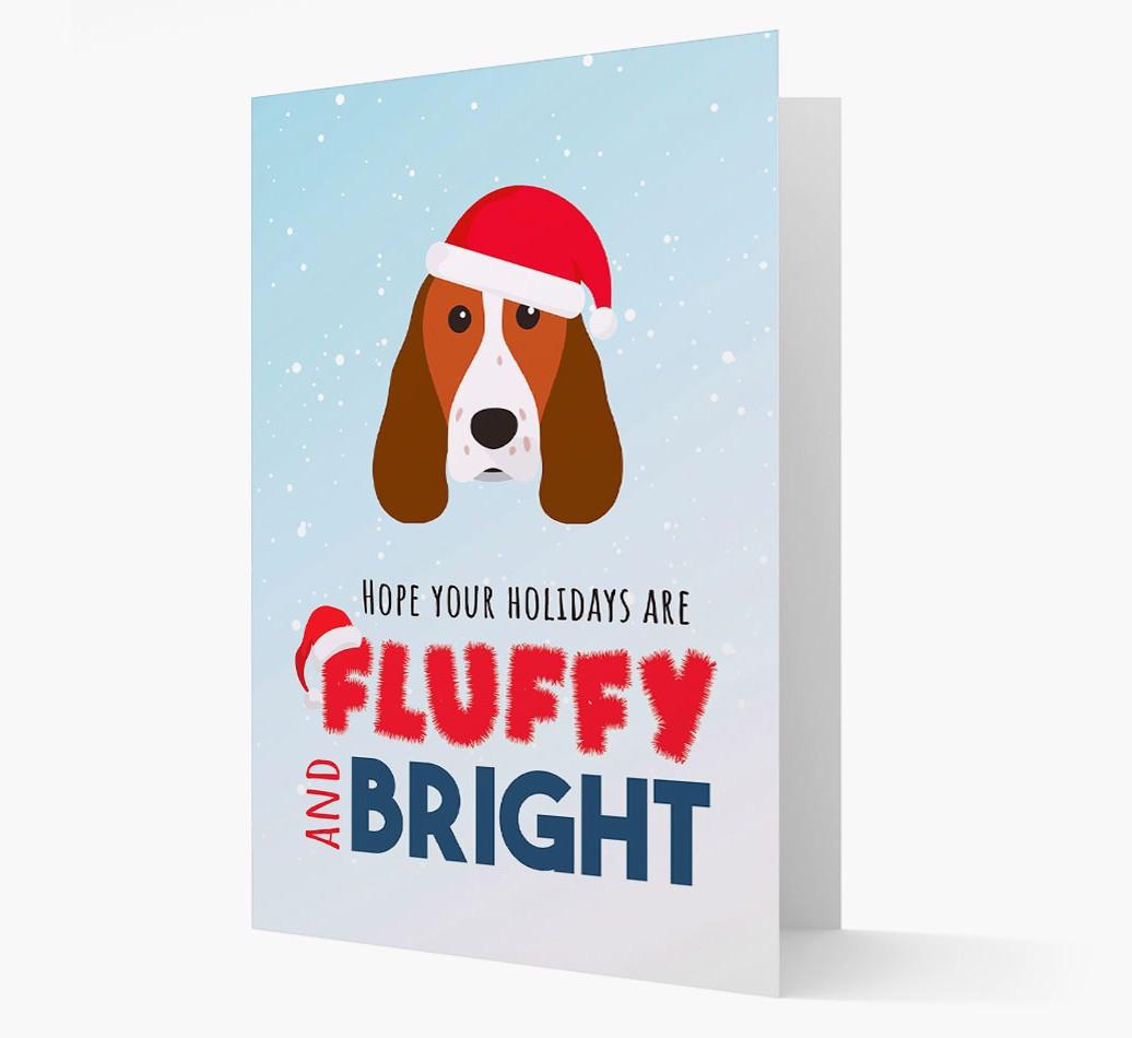 'Fluffy and Bright' - Personalized {breedFullName} Christmas Card
