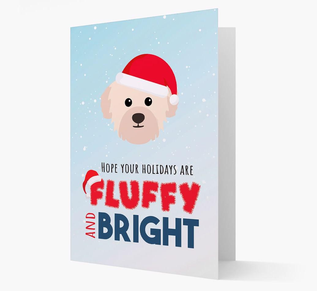 'Fluffy and Bright' - Personalized {breedFullName} Christmas Card