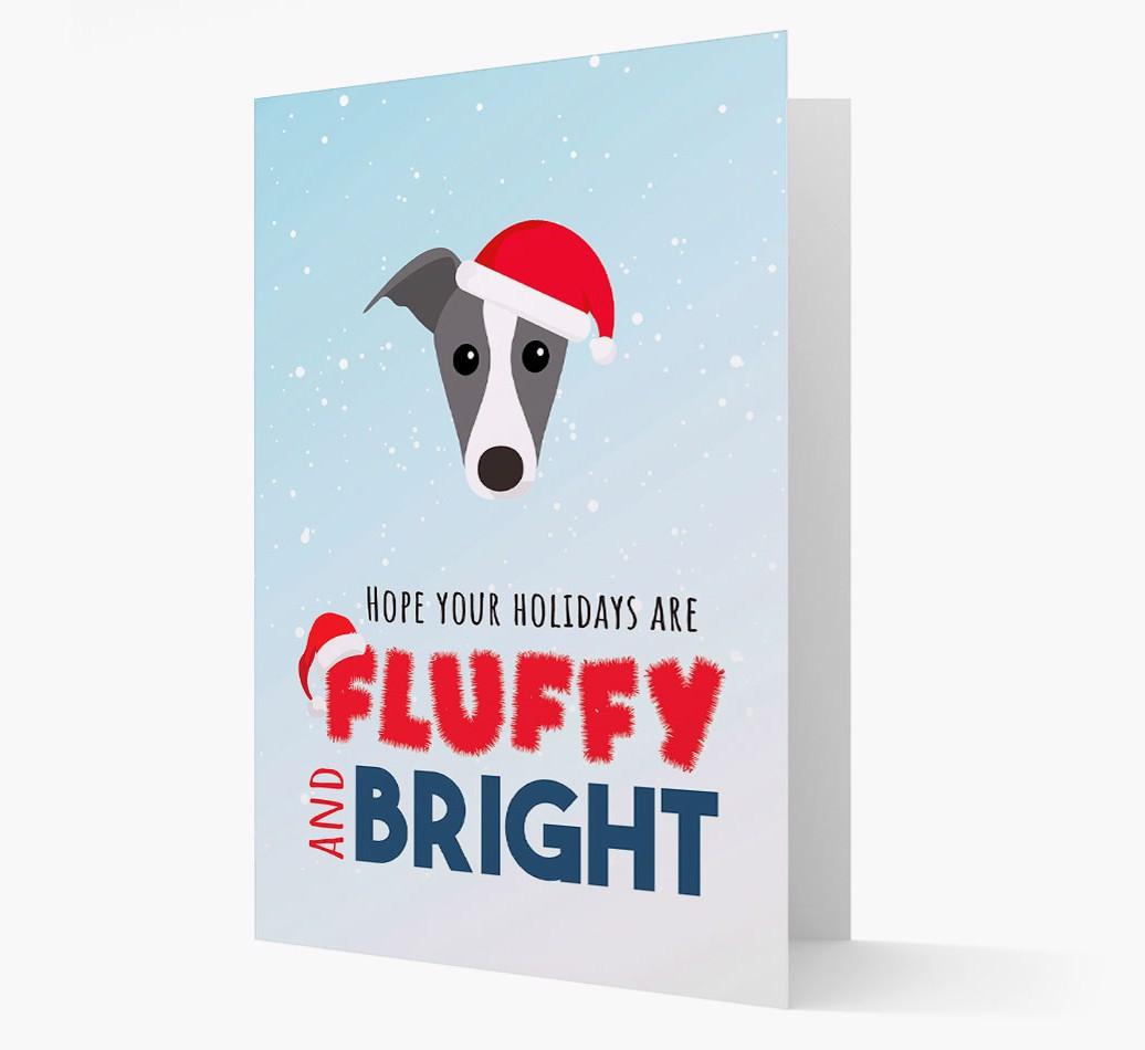 'Fluffy and Bright' - Personalized {breedFullName} Christmas Card
