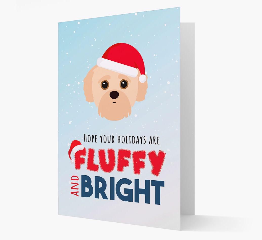 'Fluffy and Bright' - Personalized {breedFullName} Christmas Card