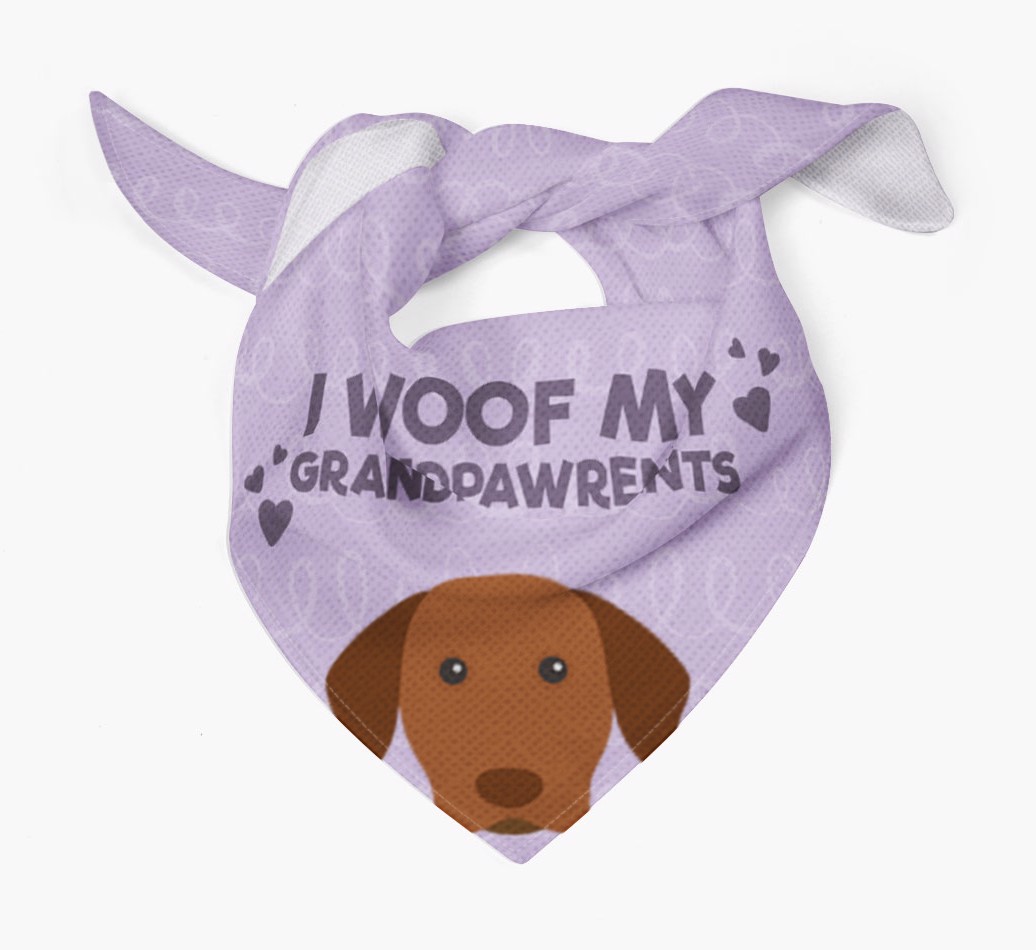 'I Woof My Grandpawrents' Bandana for your {breedFullName}