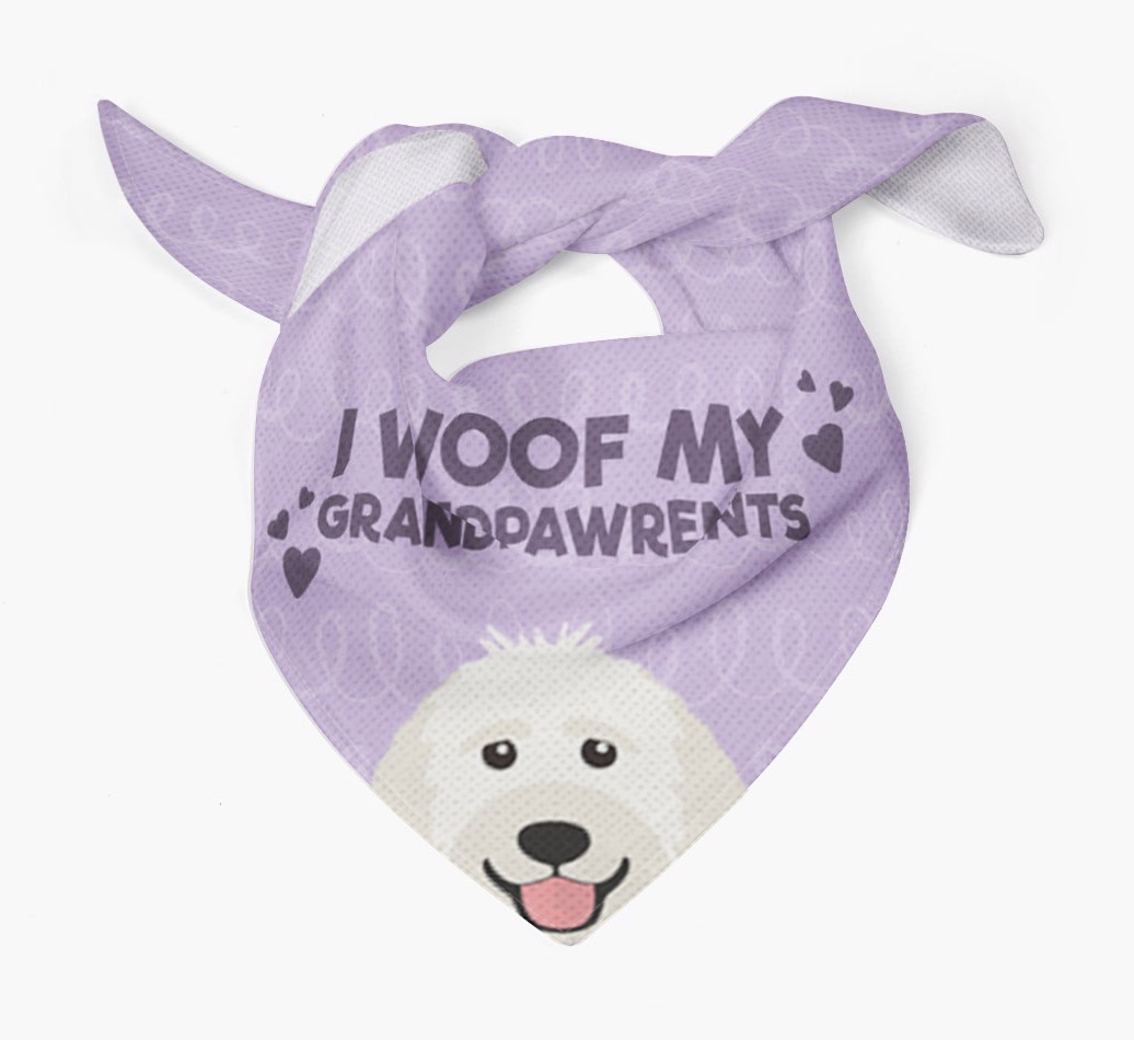 'I Woof My Grandpawrents' Bandana for your {breedFullName}