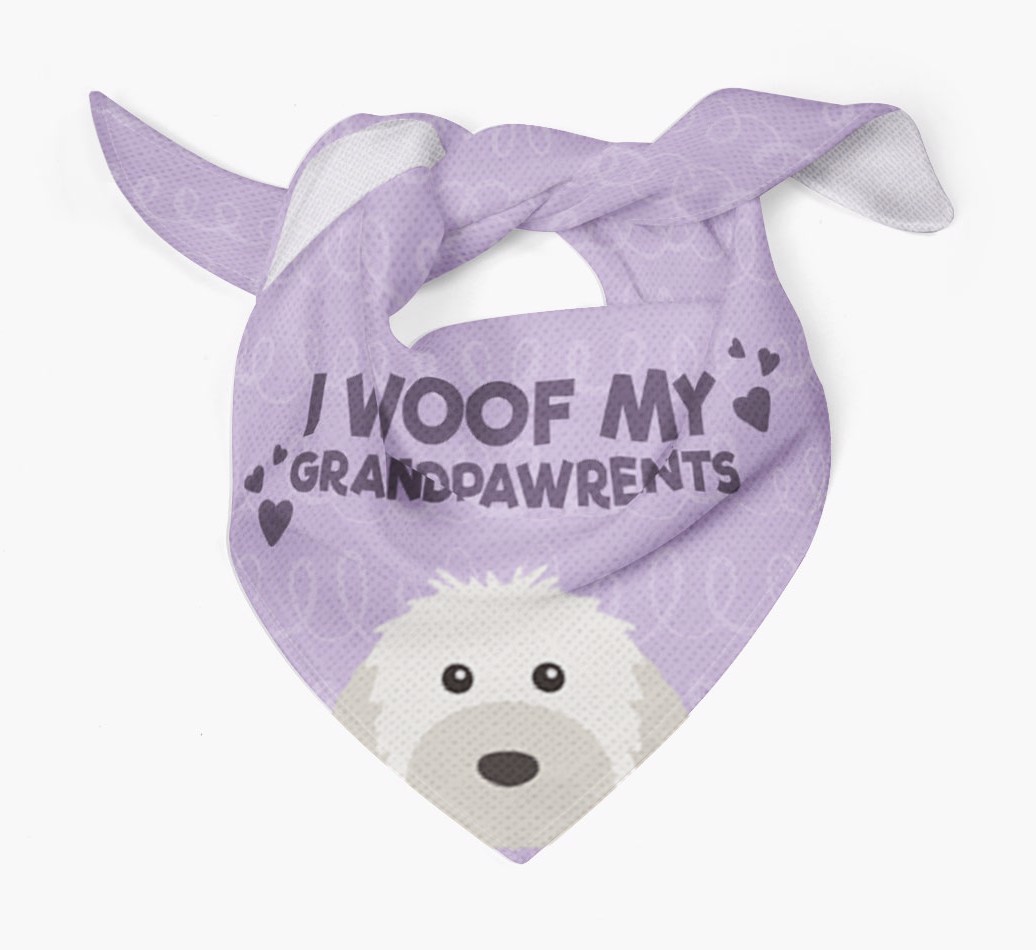 'I Woof My Grandpawrents' Bandana for your {breedFullName}