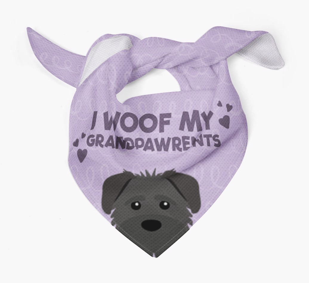 'I Woof My Grandpawrents' Bandana for your {breedFullName}