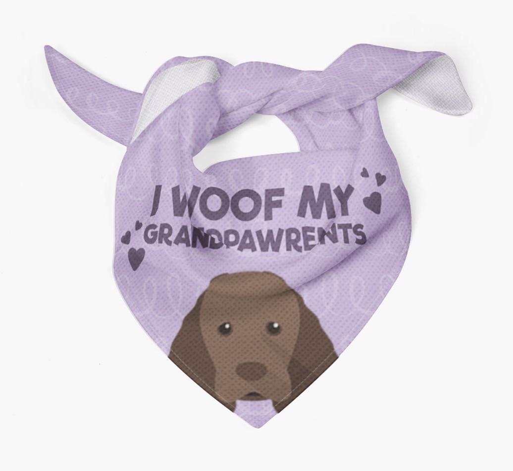 'I Woof My Grandpawrents' Bandana for your {breedFullName}