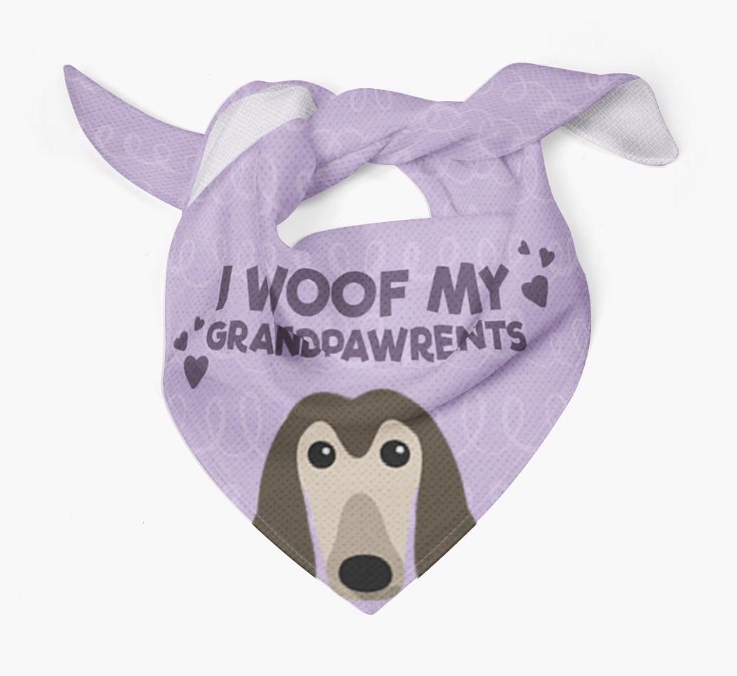'I Woof My Grandpawrents' Bandana for your {breedFullName}