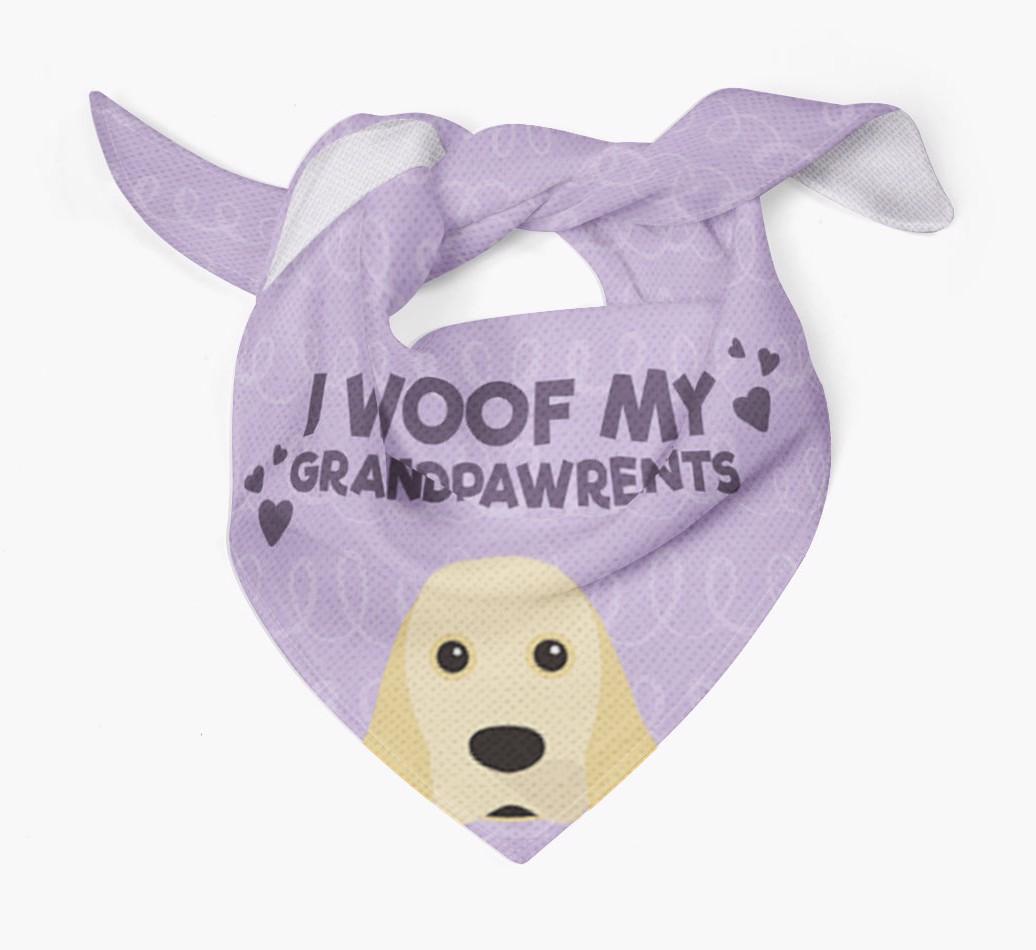 'I Woof My Grandpawrents' Bandana for your {breedFullName}