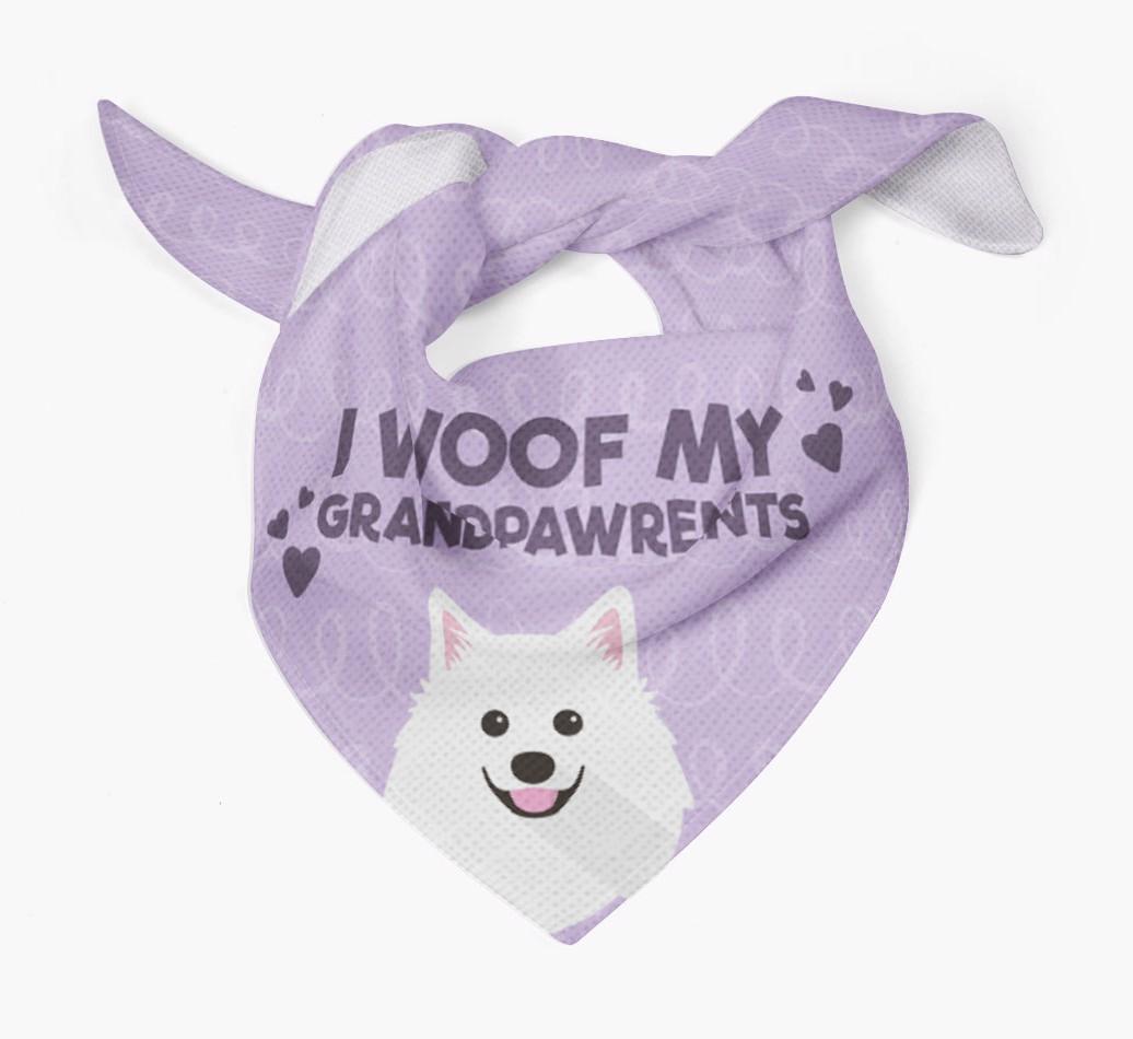 'I Woof My Grandpawrents' Bandana for your {breedFullName}
