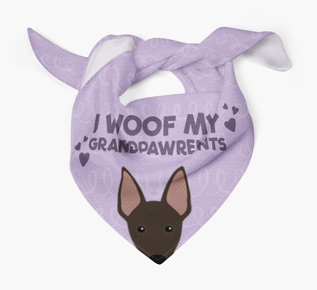 'I Woof My Grandpawrents' Bandana for your {breedFullName}