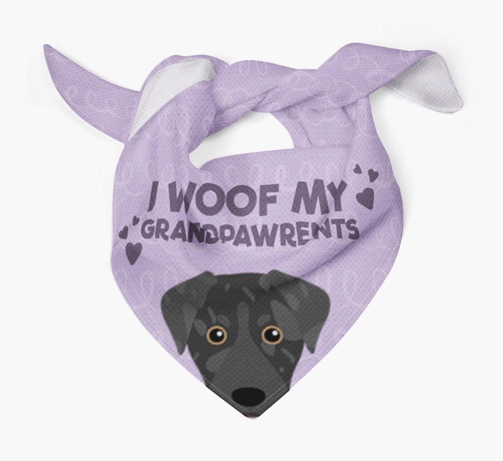 'I Woof My Grandpawrents' Bandana for your {breedFullName}