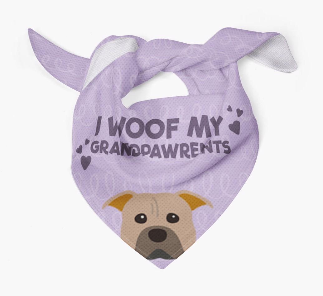 'I Woof My Grandpawrents' Bandana for your {breedFullName}