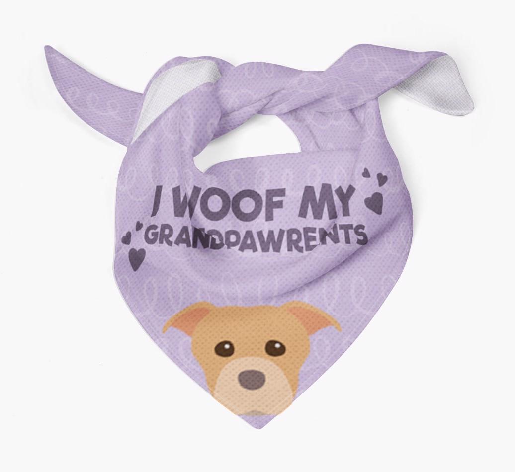 'I Woof My Grandpawrents' Bandana for your {breedFullName}