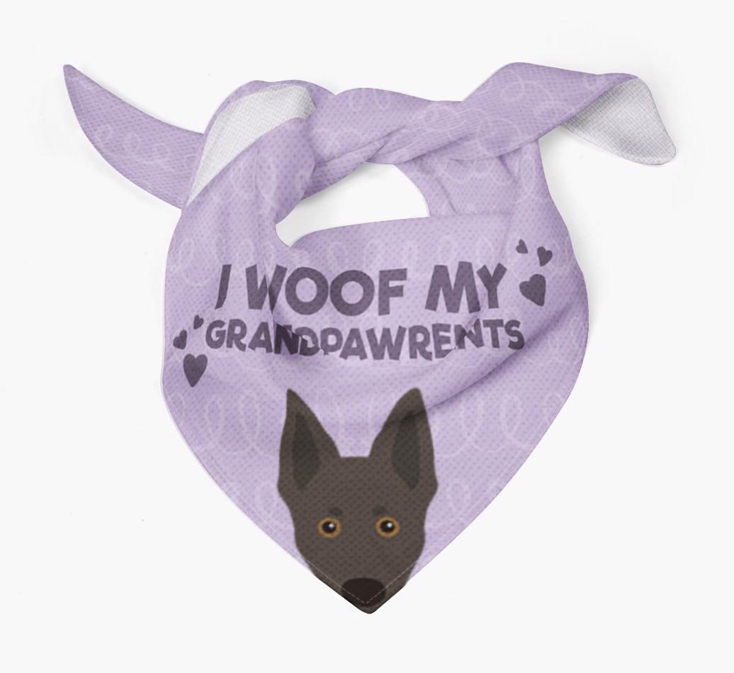 'I Woof My Grandpawrents' Bandana for your {breedFullName}