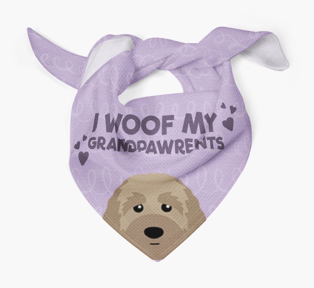 'I Woof My Grandpawrents' Bandana for your {breedFullName}