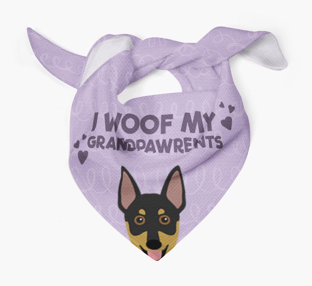 'I Woof My Grandpawrents' Bandana for your {breedFullName}