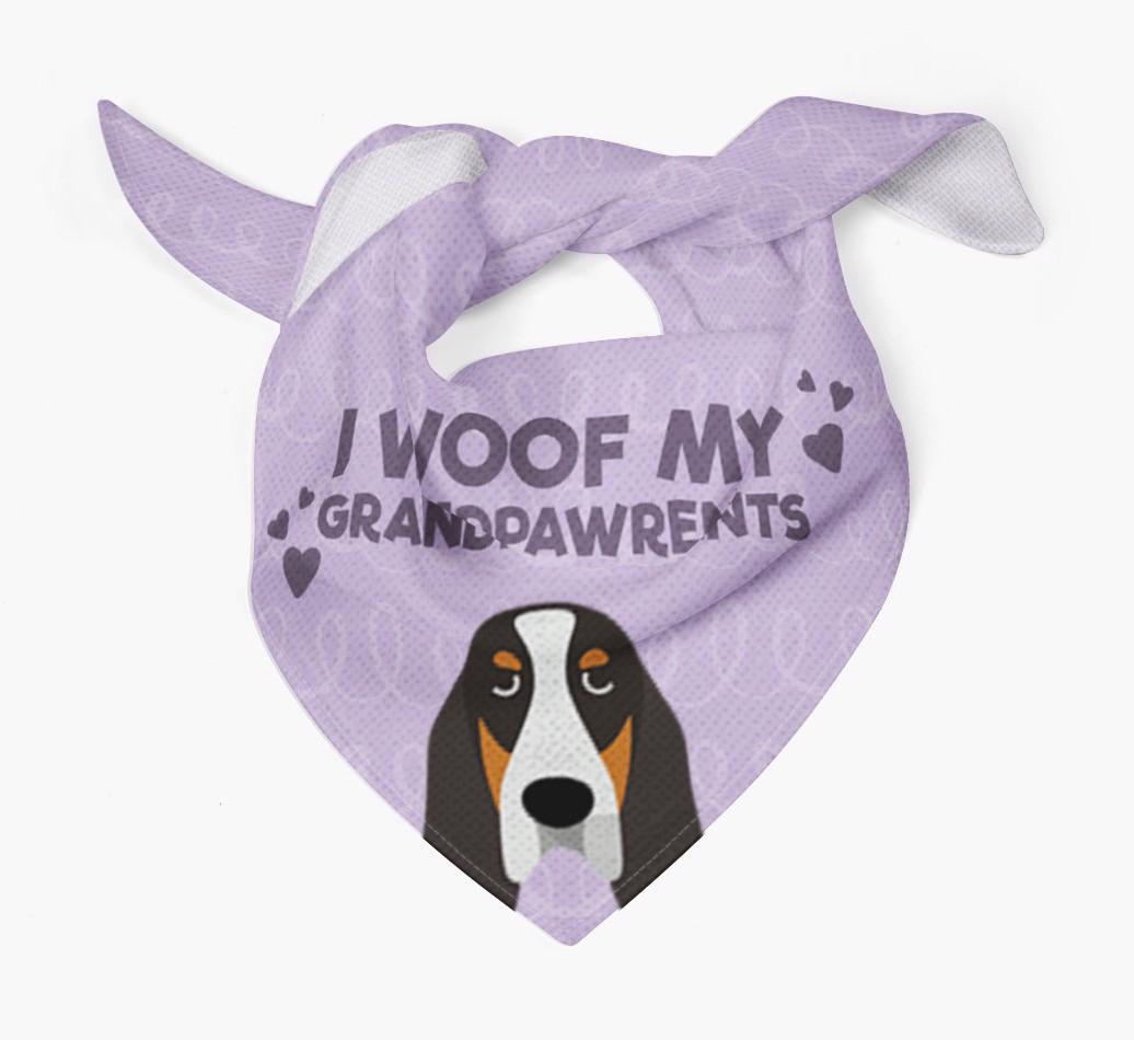 'I Woof My Grandpawrents' Bandana for your {breedFullName}