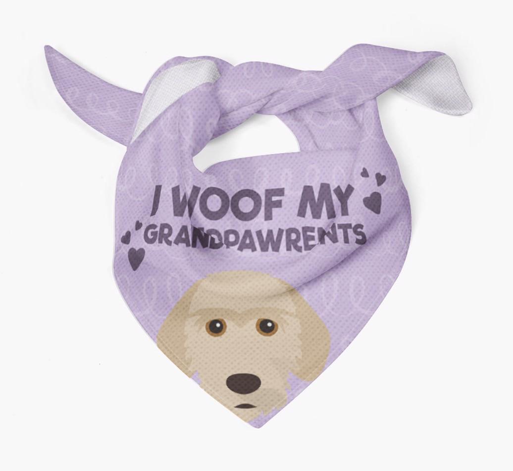 'I Woof My Grandpawrents' Bandana for your {breedFullName}