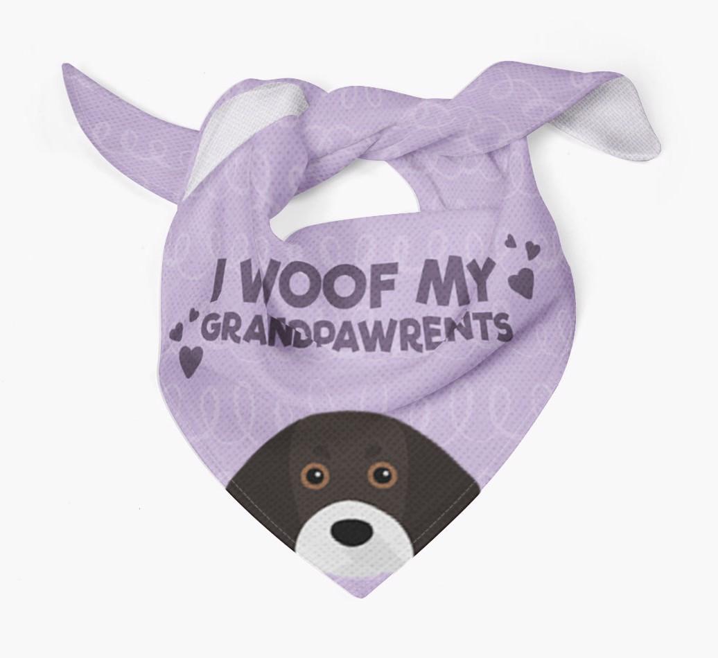 'I Woof My Grandpawrents' Bandana for your {breedFullName}