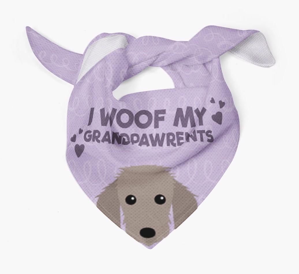 'I Woof My Grandpawrents' Bandana for your {breedFullName}