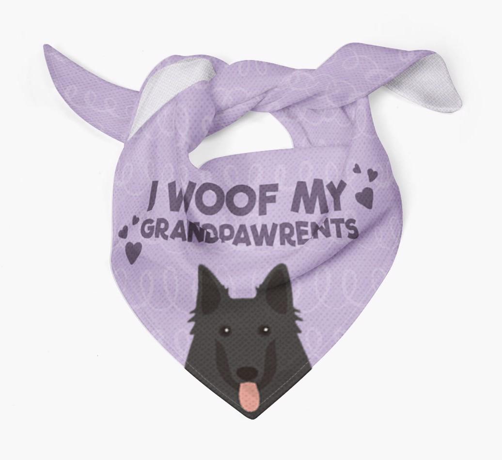'I Woof My Grandpawrents' Bandana for your {breedFullName}