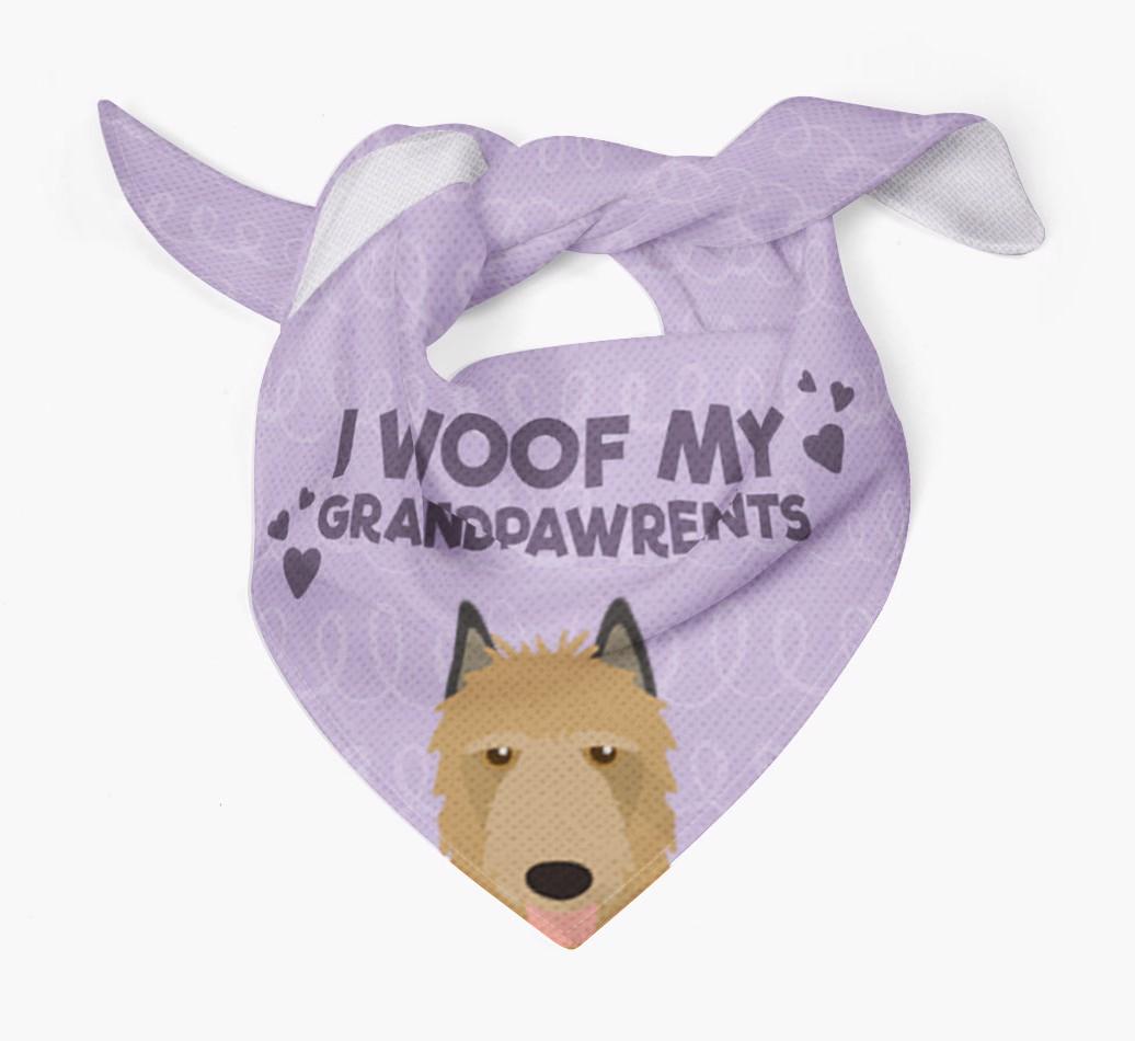 'I Woof My Grandpawrents' Bandana for your {breedFullName}