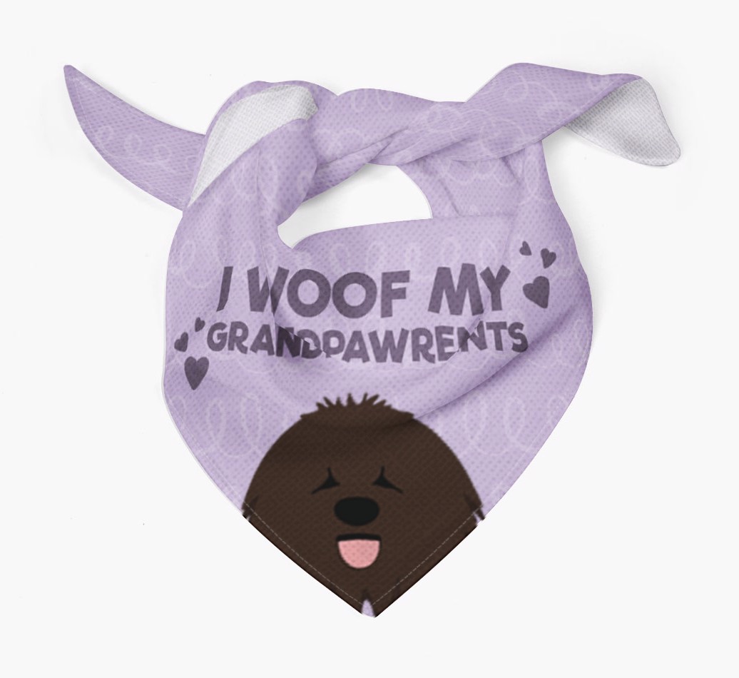 'I Woof My Grandpawrents' Bandana for your {breedFullName}