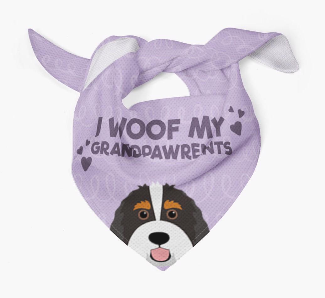 'I Woof My Grandpawrents' Bandana for your {breedFullName}
