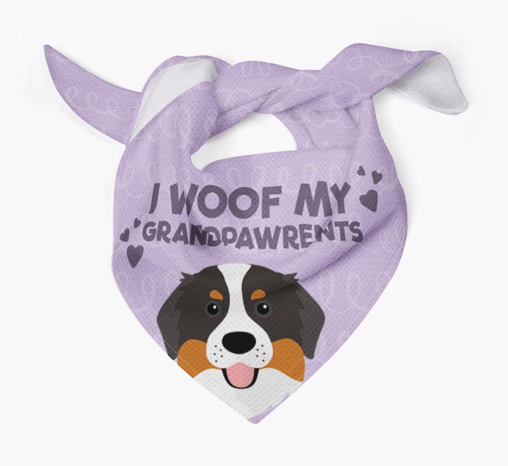 'I Woof My Grandpawrents' Bandana for your {breedFullName}