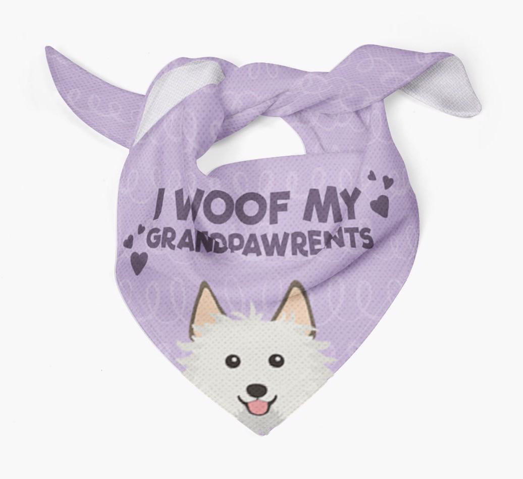 'I Woof My Grandpawrents' Bandana for your {breedFullName}