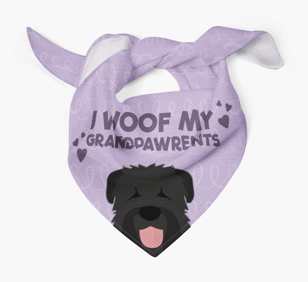 'I Woof My Grandpawrents' Bandana for your {breedFullName}