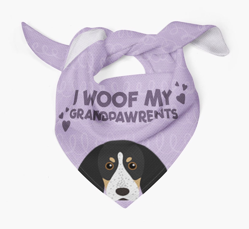 'I Woof My Grandpawrents' Bandana for your {breedFullName}