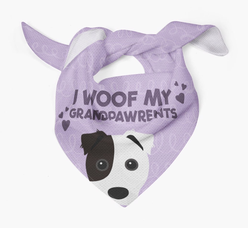 'I Woof My Grandpawrents' Bandana for your {breedFullName}