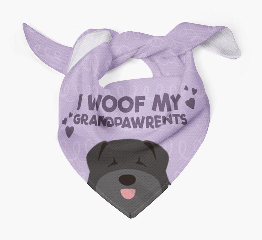 'I Woof My Grandpawrents' Bandana for your {breedFullName}
