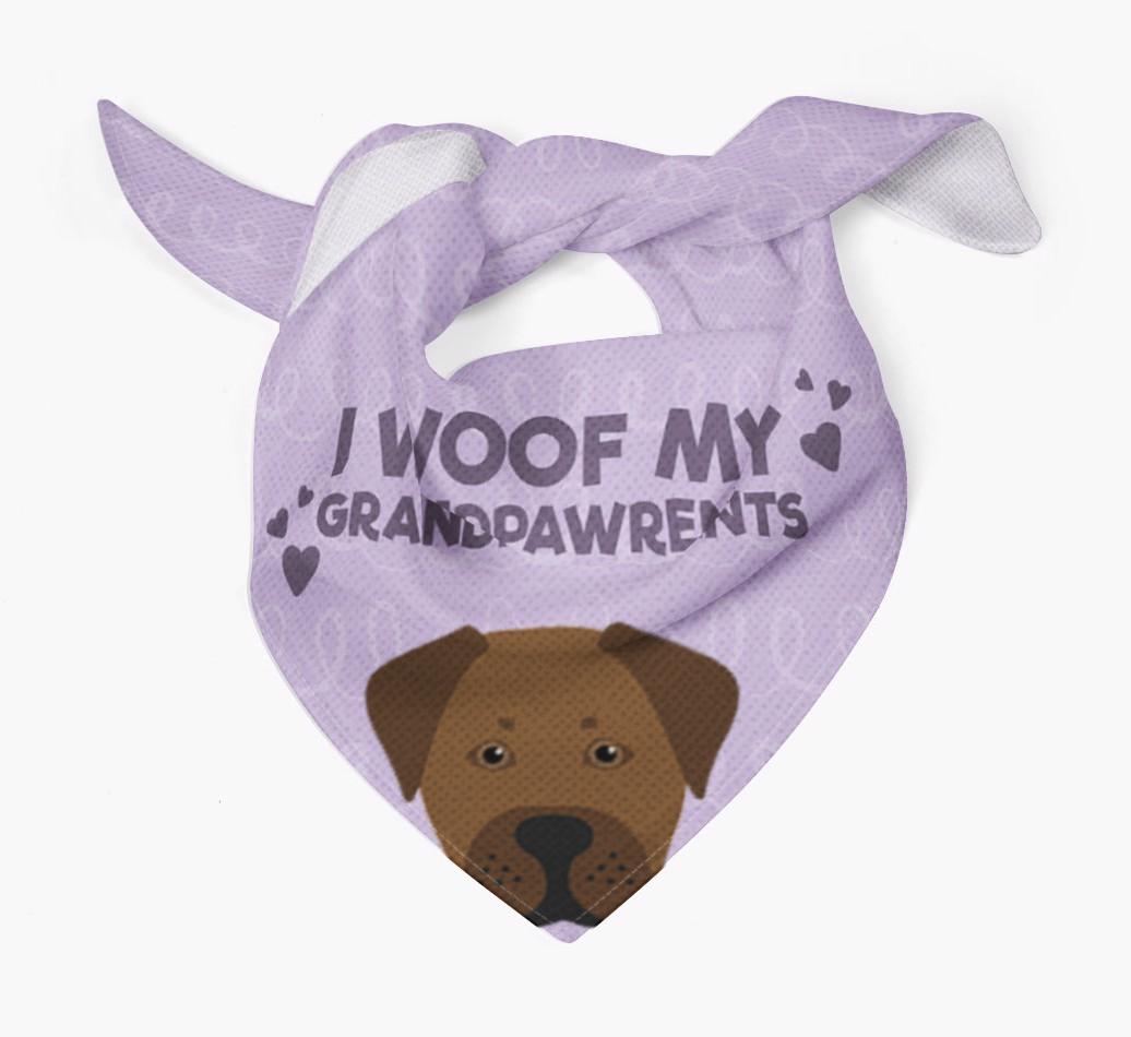 'I Woof My Grandpawrents' Bandana for your {breedFullName}