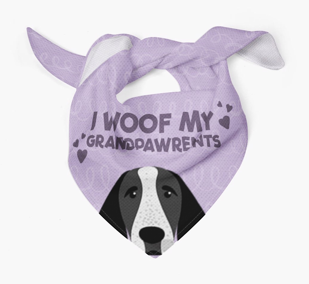 'I Woof My Grandpawrents' Bandana for your {breedFullName}