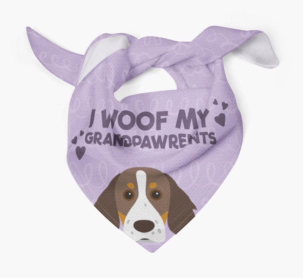 'I Woof My Grandpawrents' Bandana for your {breedFullName}