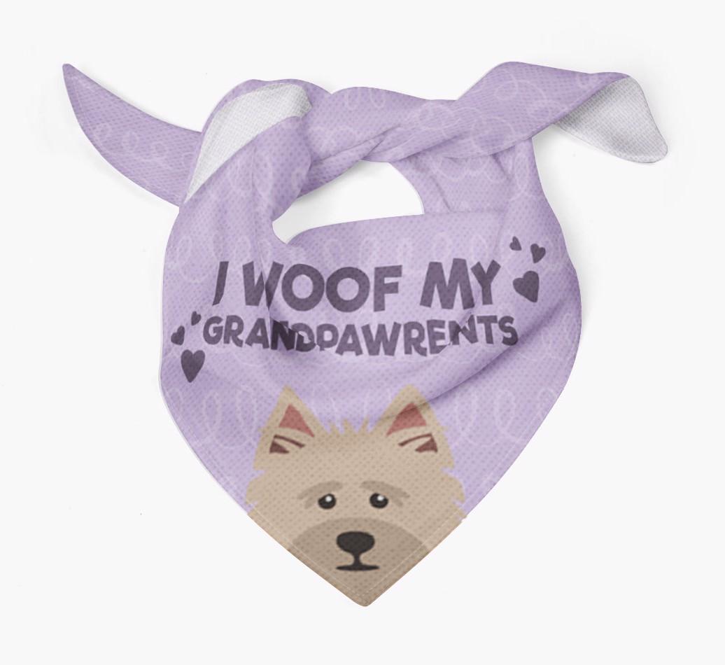 'I Woof My Grandpawrents' Bandana for your {breedFullName}