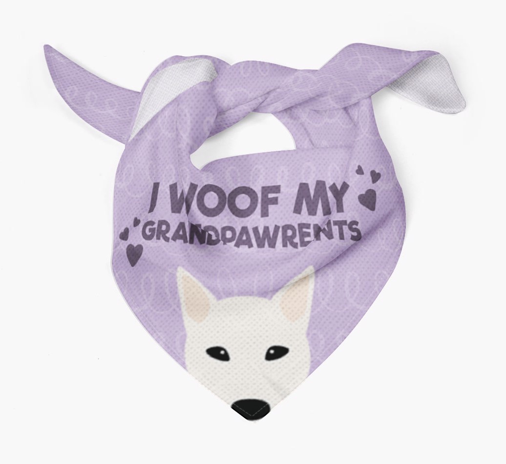 'I Woof My Grandpawrents' Bandana for your {breedFullName}