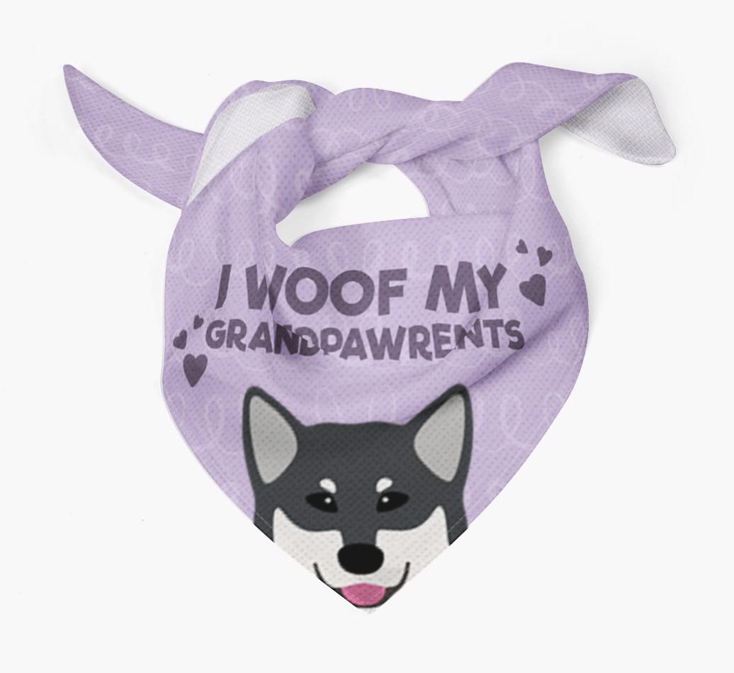 'I Woof My Grandpawrents' Bandana for your {breedFullName}