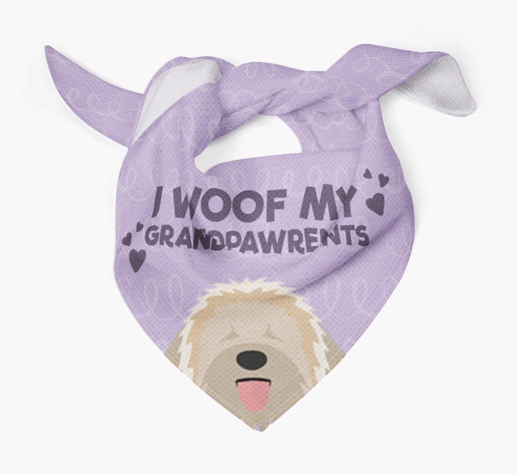 'I Woof My Grandpawrents' Bandana for your {breedFullName}