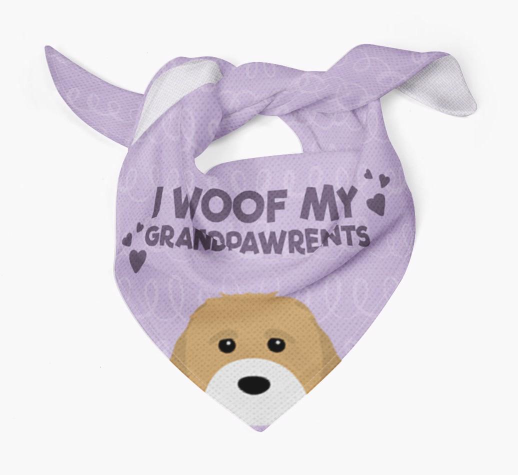 'I Woof My Grandpawrents' Bandana for your {breedFullName}