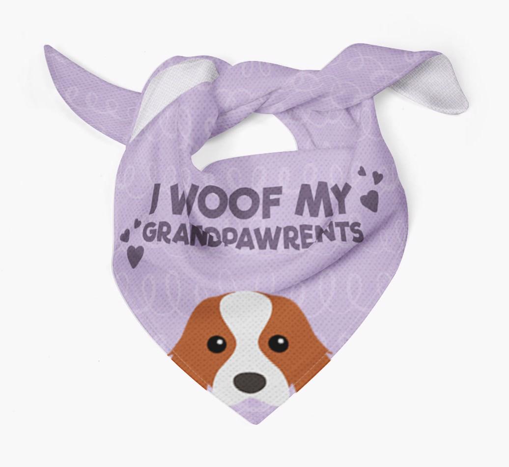 'I Woof My Grandpawrents' Bandana for your {breedFullName}