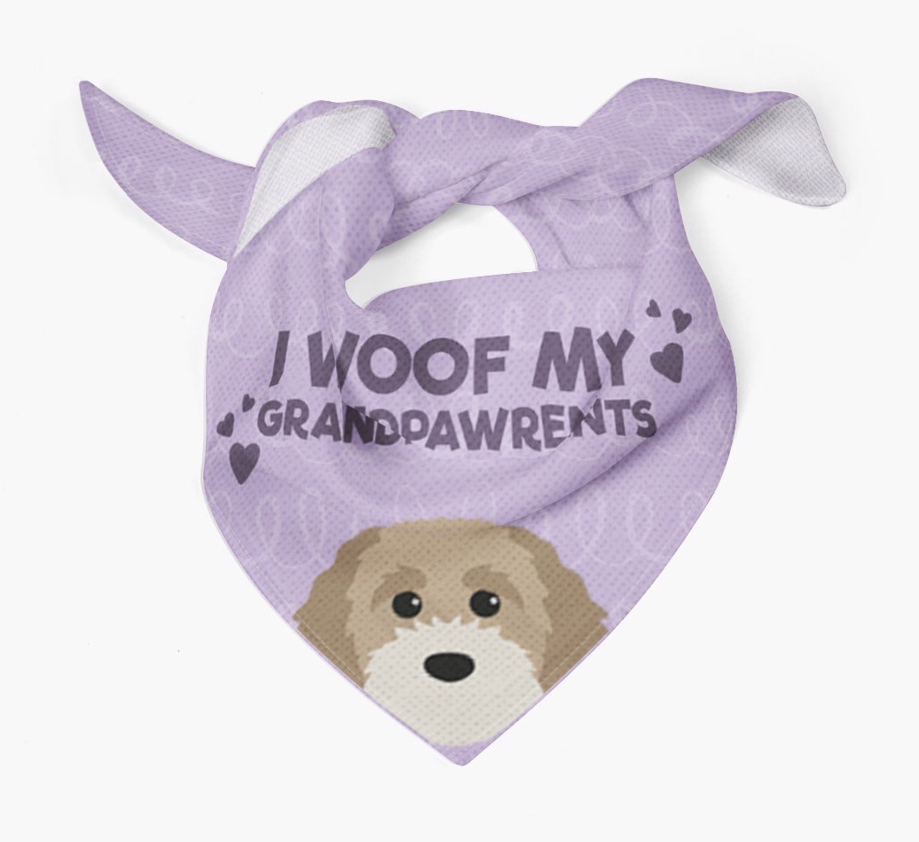 'I Woof My Grandpawrents' Bandana for your {breedFullName}