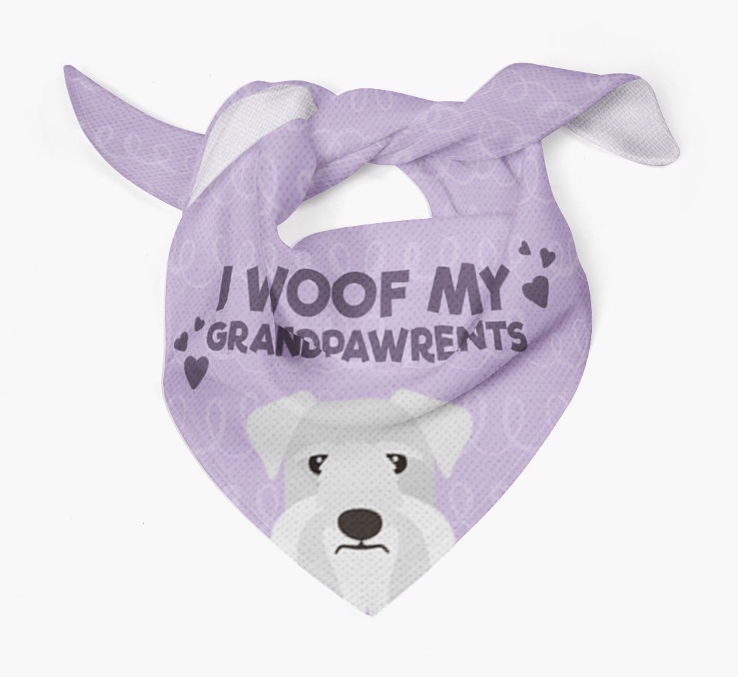 'I Woof My Grandpawrents' Bandana for your {breedFullName}