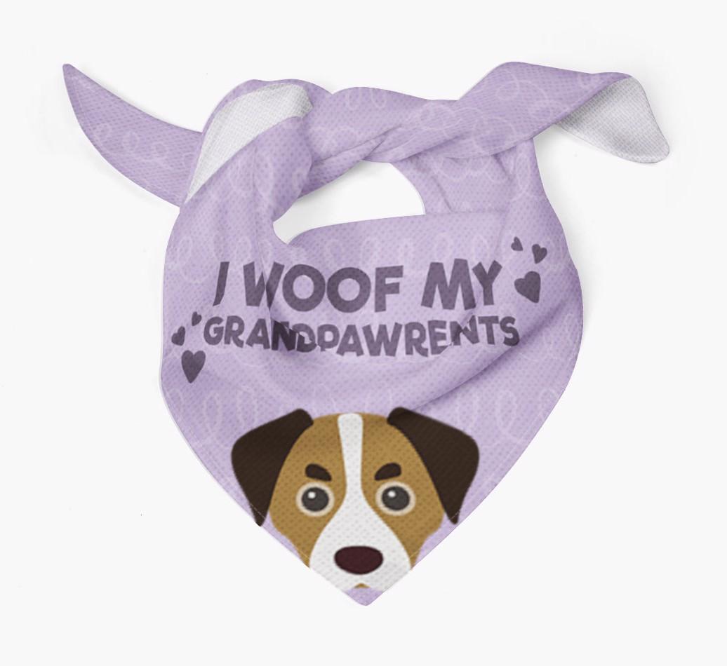 'I Woof My Grandpawrents' Bandana for your {breedFullName}